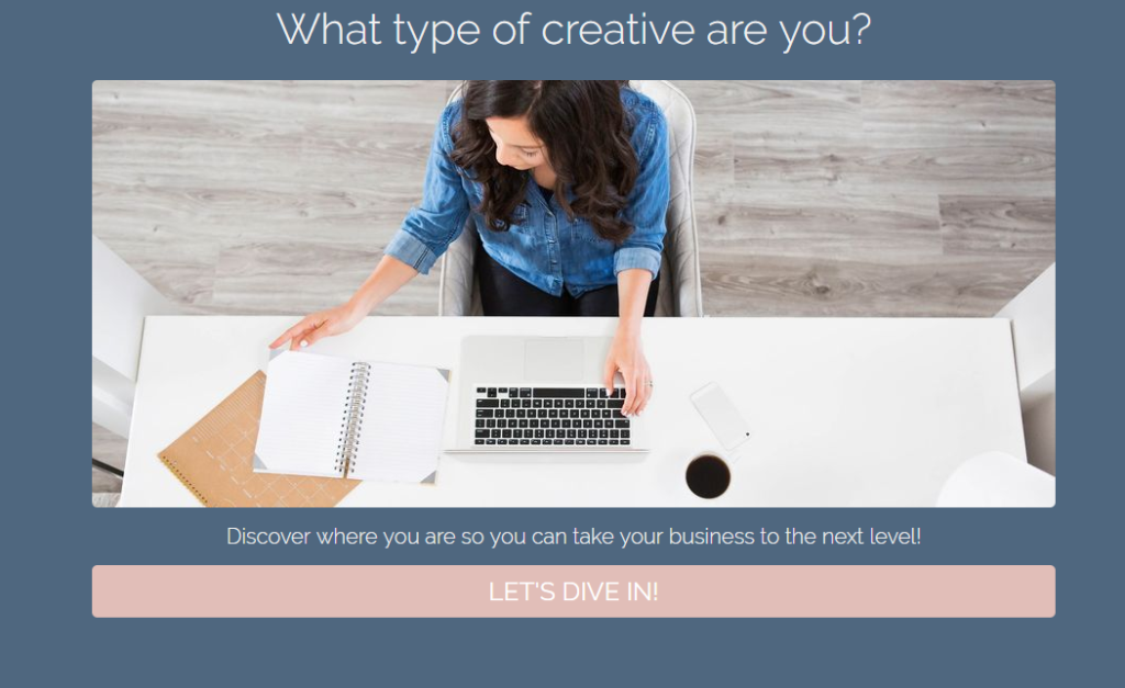 what type of creative are you quiz title page